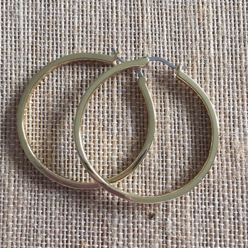Gold hoop earrings